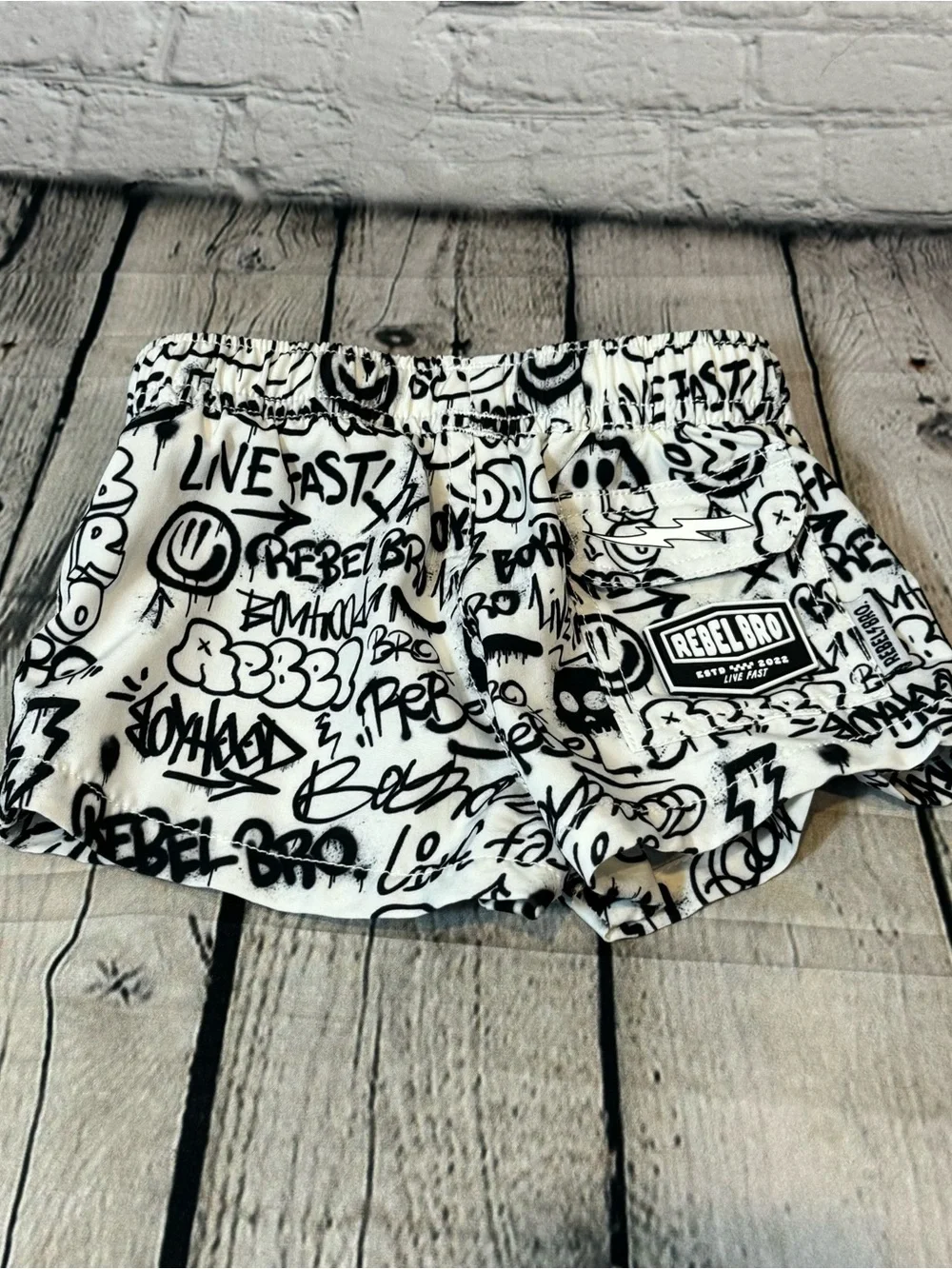 Rebel Bro Baby Swim Trunks